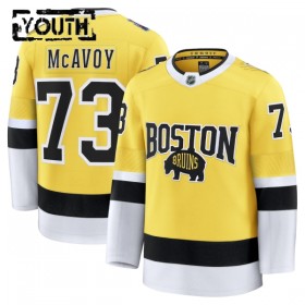Boston Bruins Dresy Fanatics NHL Stadium Series Premium Charlie Mcavoy 2025-26 Gold - Dětské