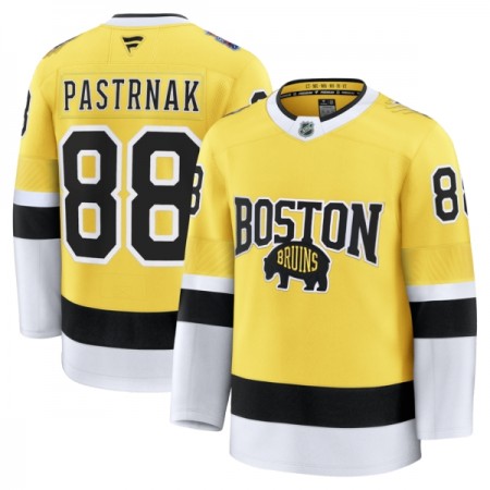 Boston Bruins Dresy Fanatics NHL Stadium Series Premium David Pastrnak 2025-26 Gold - Pánské Boston Bruins Dresy Fanatics NHL Stadium Series Premium David Pastrnak 2025-26 Gold - Pánské