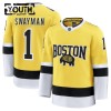 Boston Bruins Dresy Fanatics NHL Stadium Series Premium Jeremy Swayman 2025-26 Gold - Dětské