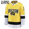 Boston Bruins Dresy Fanatics NHL Stadium Series Premium Jeremy Swayman 2025-26 Gold - Dětské