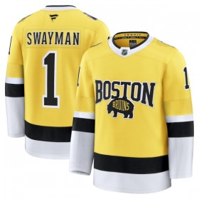 Boston Bruins Dresy Fanatics NHL Stadium Series Premium Jeremy Swayman 2025-26 Gold - Pánské