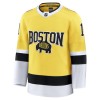 Boston Bruins Dresy Fanatics NHL Stadium Series Premium Jeremy Swayman 2025-26 Gold - Pánské