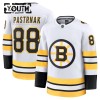 Boston Bruins Dresy Fanatics Premium David Pastrnak 2025-26 Bílý Venkovní - Dětské