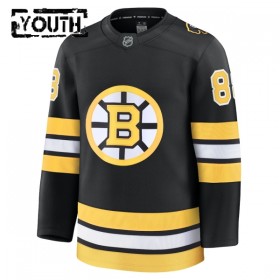 Boston Bruins Dresy Fanatics Premium David Pastrnak 2025-26 Černá Domácí - Dětské