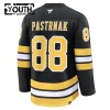 Boston Bruins Dresy Fanatics Premium David Pastrnak 2025-26 Černá Domácí - Dětské