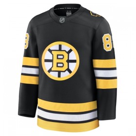 Boston Bruins Dresy Fanatics Premium David Pastrnak 2025-26 Černá Domácí - Pánské
