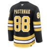 Boston Bruins Dresy Fanatics Premium David Pastrnak 2025-26 Černá Domácí - Pánské