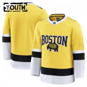 Boston Bruins Dresy Personalizované Fanatics NHL Stadium Series Premium 2025-26 Gold - Dětské