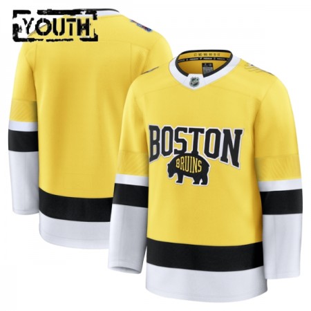 Boston Bruins Dresy Personalizované Fanatics NHL Stadium Series Premium 2025-26 Gold - Dětské