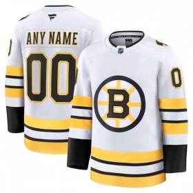 Boston Bruins Dresy Personalizované Fanatics Premium 2025-26 Bílý Venkovní - Pánské