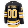 Boston Bruins Dresy Personalizované Fanatics Premium 2025-26 Černá Domácí - Pánské