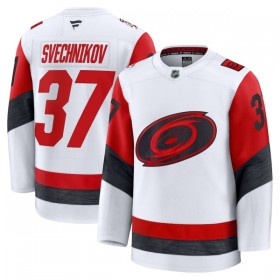Carolina Hurricanes Dresy Fanatics Premium Andrei Svechnikov 2025-26 Bílý Venkovní - Pánské