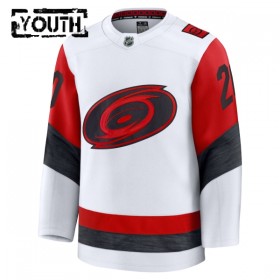 Carolina Hurricanes Dresy Fanatics Premium Sebastian Aho 2025-26 Bílý Venkovní - Dětské