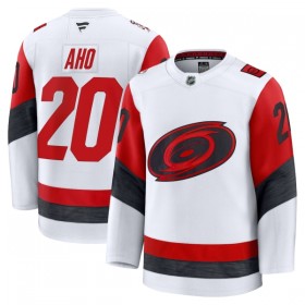 Carolina Hurricanes Dresy Fanatics Premium Sebastian Aho 2025-26 Bílý Venkovní - Pánské
