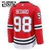 Chicago Blackhawks Dresy Fanatics Centennial Premium Connor Bedard 2025-26 Červené - Dětské