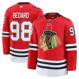 Chicago Blackhawks Dresy Fanatics Centennial Premium Connor Bedard 2025-26 Červené - Pánské