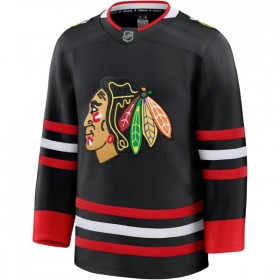 Chicago Blackhawks Dresy Personalizované Fanatics Premium 2025-26 Černá Třetí - Pánské