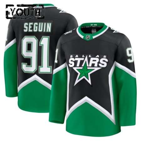 Dallas Stars Dresy Fanatics Premium Tyler Seguin 2025-26 Černá Třetí - Dětské Dallas Stars Dresy Fanatics Premium Tyler Seguin 2025-26 Černá Třetí - Dětské
