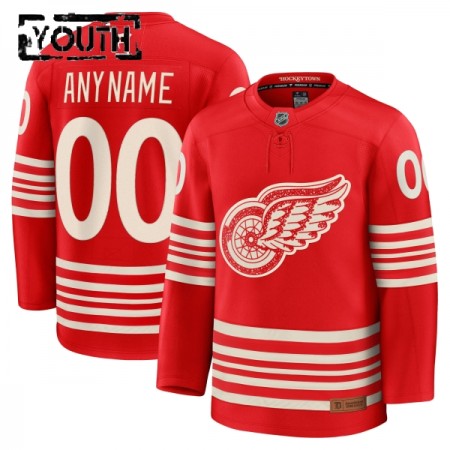 Detroit Red Wings Dresy Personalizované Fanatics Centennial Premium 2025-26 Červené - Dětské