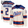 Edmonton Oilers Dresy Fanatics Premium Evan Bouchard 2025-26 Bílý Třetí - Dětské Edmonton Oilers Dresy Fanatics Premium Evan Bouchard 2025-26 Bílý Třetí - Dětské