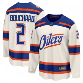 Edmonton Oilers Dresy Fanatics Premium Evan Bouchard 2025-26 Bílý Třetí - Pánské