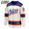 Edmonton Oilers Dresy Fanatics Premium Leon Draisaitl 2025-26 Bílý Třetí - Dětské