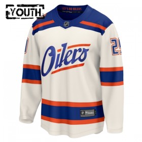 Edmonton Oilers Dresy Fanatics Premium Leon Draisaitl 2025-26 Bílý Třetí - Dětské