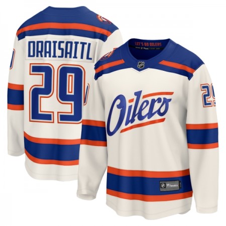 Edmonton Oilers Dresy Fanatics Premium Leon Draisaitl 2025-26 Bílý Třetí - Pánské Edmonton Oilers Dresy Fanatics Premium Leon Draisaitl 2025-26 Bílý Třetí - Pánské