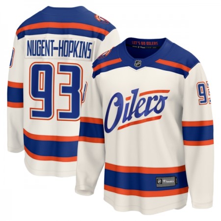 Edmonton Oilers Dresy Fanatics Premium Ryan Nugent-Hopkins 2025-26 Bílý Třetí - Pánské Edmonton Oilers Dresy Fanatics Premium Ryan Nugent-Hopkins 2025-26 Bílý Třetí - Pánské