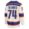Edmonton Oilers Dresy Fanatics Premium Stuart Skinner 2025-26 Bílý Třetí - Pánské