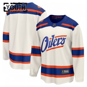Edmonton Oilers Dresy Personalizované Fanatics Premium 2025-26 Bílý Třetí - Dětské
