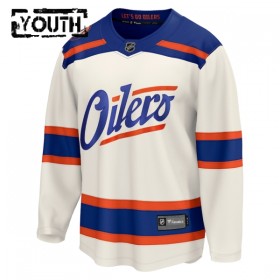 Edmonton Oilers Dresy Personalizované Fanatics Premium 2025-26 Bílý Třetí - Dětské