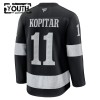 Los Angeles Kings Dresy Fanatics Premium Anze Kopitar 2025-26 Černá Třetí - Dětské