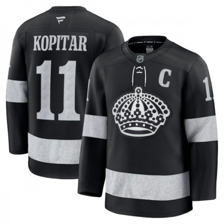 Los Angeles Kings Dresy Fanatics Premium Anze Kopitar 2025-26 Černá Třetí - Pánské