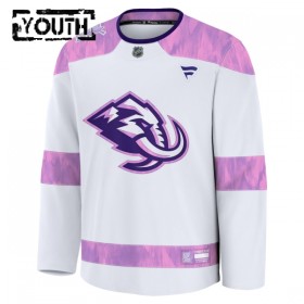 Dresy Personalizované Utah Hockey Club Fanatics Hockey Fights Cancer Practice Bílý - Dětské