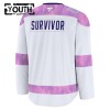 Dresy Personalizované Utah Hockey Club Fanatics Hockey Fights Cancer Practice Bílý - Dětské