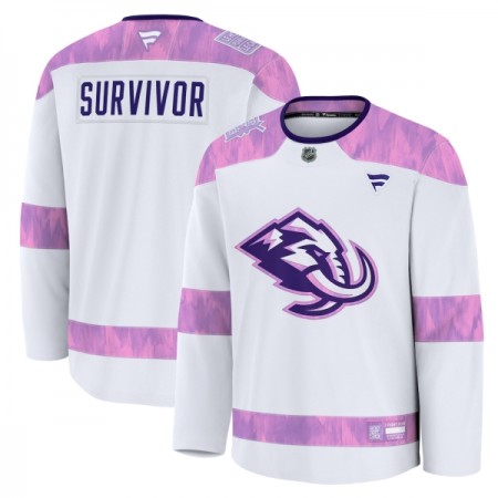 Dresy Personalizované Utah Hockey Club Fanatics Hockey Fights Cancer Practice Bílý - Pánské