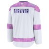 Dresy Personalizované Utah Hockey Club Fanatics Hockey Fights Cancer Practice Bílý - Pánské