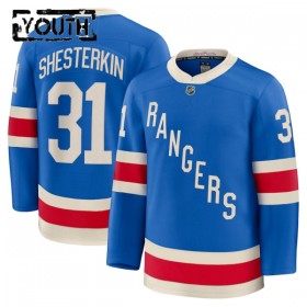 New York Rangers Dresy Fanatics Centennial Premium Igor Shesterkin 2025-26 Modrý - Dětské