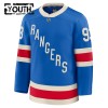 New York Rangers Dresy Fanatics Centennial Premium Mika Zibanejad 2025-26 Modrý - Dětské
