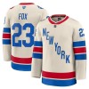 New York Rangers Dresy Fanatics Premium Adam Fox 2025-26 Bílý Winter Classic - Pánské