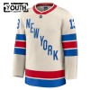 New York Rangers Dresy Fanatics Premium Alexis Lafreniere 2025-26 Bílý Winter Classic - Dětské