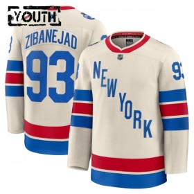 New York Rangers Dresy Fanatics Premium Mika Zibanejad 2025-26 Bílý Winter Classic - Dětské