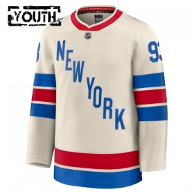 New York Rangers Dresy Fanatics Premium Mika Zibanejad 2025-26 Bílý Winter Classic - Dětské