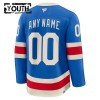 New York Rangers Dresy Personalizované Fanatics Centennial Premium 2025-26 Modrý - Dětské