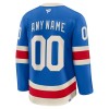 New York Rangers Dresy Personalizované Fanatics Centennial Premium 2025-26 Modrý - Pánské