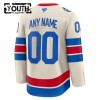 New York Rangers Dresy Personalizované Fanatics Premium 2025-26 Bílý Winter Classic - Dětské