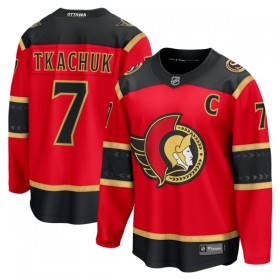 Ottawa Senators Dresy Fanatics Premium Brady Tkachuk 2025-26 Červené Třetí - Pánské
