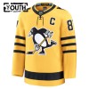 Pittsburgh Penguins Dresy Fanatics Premium Sidney Crosby 2025-26 Gold Třetí - Dětské