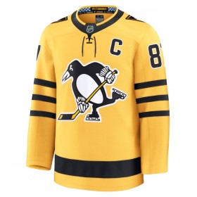 Pittsburgh Penguins Dresy Fanatics Premium Sidney Crosby 2025-26 Gold Třetí - Pánské